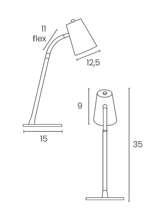 Unilux LED Office Lamp in Black Color