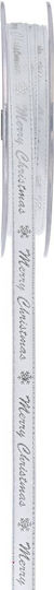 Iliadis Merry Xmas Christmas Ribbon White 1800x1cm 1pc