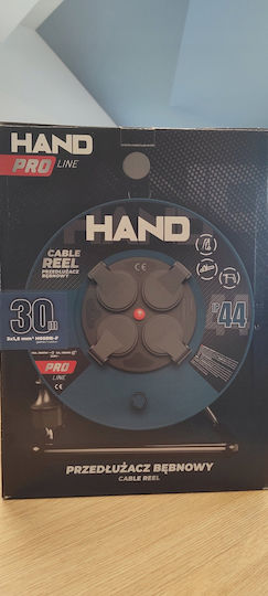 Plastrol mit Kabel 30m Durchmesser 3 x 1.5mm² Wasserdicht Blau