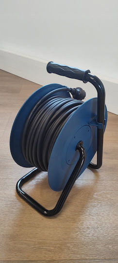 Plastrol mit Kabel 30m Durchmesser 3 x 1.5mm² Wasserdicht Blau