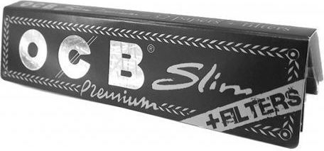 Ocb Premium Хартия за Търкаляне Цигари King Size Slim с Тръбички 32 Листа 1 Брой King Size