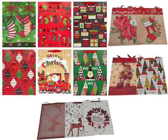 XMASfest XMASfest Christmas Gift Bag 42x30cm Various Designs