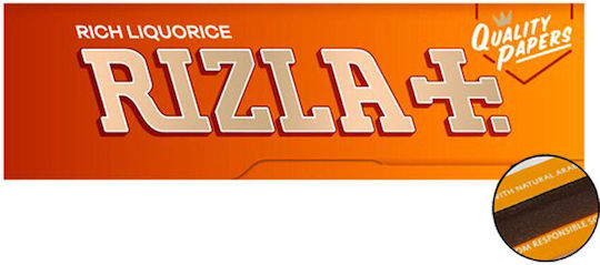 Rizla Rich Liquorize Листчета за свиване на цигари Стандартна Цигарен хартия 50 листове 1бр