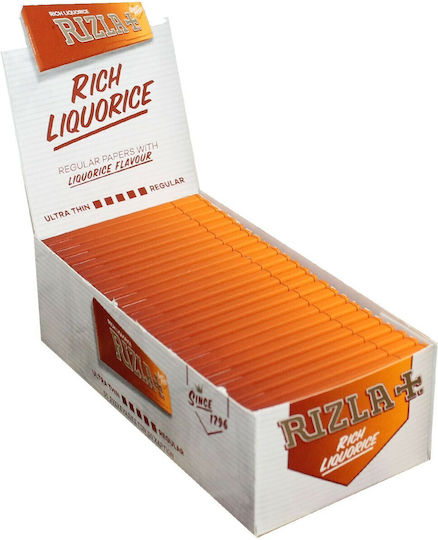 Rizla Rich Liquorize Листчета за свиване на цигари Стандартна Цигарен хартия 50 листове 1бр