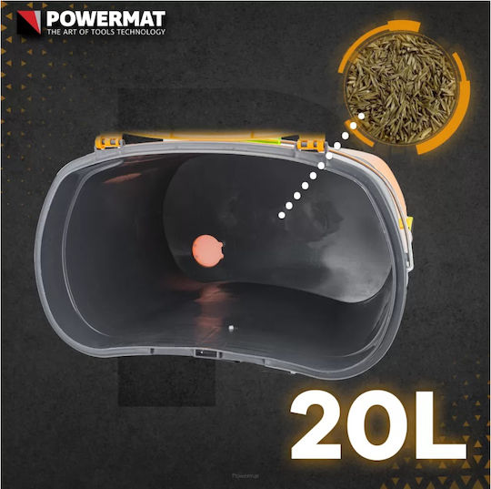 Semănătoare electrică cu baterie Pm-sak-20t 20 L 12 V Powermat Pm1276