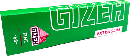 Gizeh Extra Slim Χαρτάκια Στριφτού Τσιγάρου Slim 66 φύλλα 1τμχ