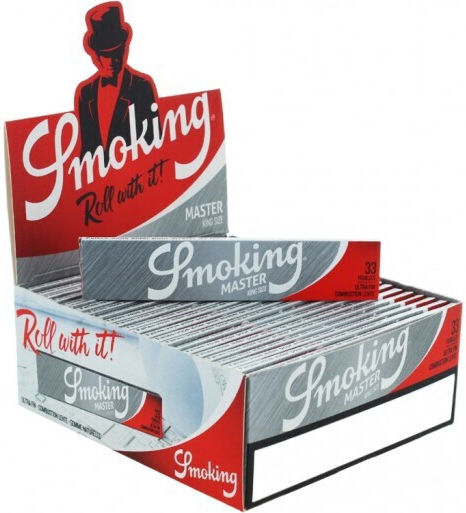 Smoking Master Silver Χαρτάκια Στριφτού Τσιγάρου King Size 33 φύλλα 50τμχ