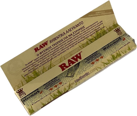 Raw Organic Hemp Cigarette Rolling Papers Slim King Size with Cone Tips 32 sheets 1pcs