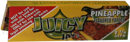 Juicy Jays Pineapple Cigarette Rolling Papers 1+1/4 32 sheets 24pcs