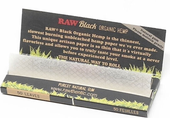 Raw Classic Black Zigarettenpapiere 1+1/4 50 Blätter 24Stück