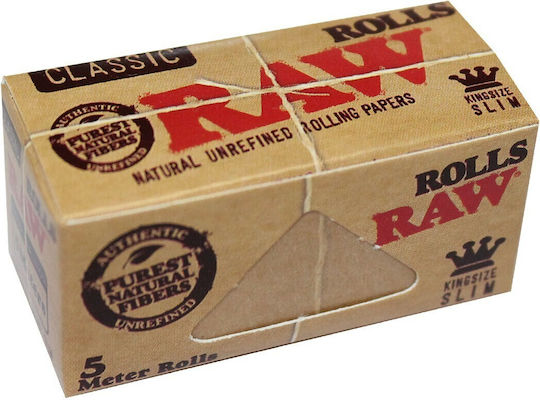 Raw Classic Ролка за свиване на цигари Slim King Size 5м 1бр