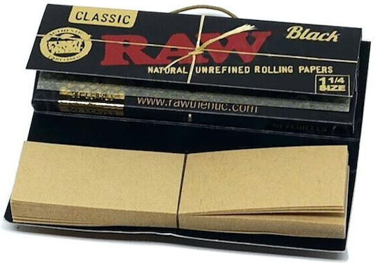 Raw Classic Black Zigarettenpapier 1+1/4 50 Blätter 1Stück