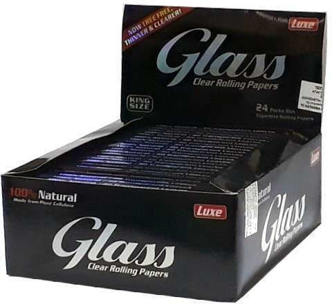 Glass Papers Clear Rolling Papers Χαρτάκια Στριφτού Τσιγάρου King Size 50 φύλλα 24τμχ