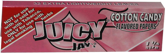 Juicy Jays Cotton Candy Zigarettenpapier 1+1/4 32 Blätter 1Stück