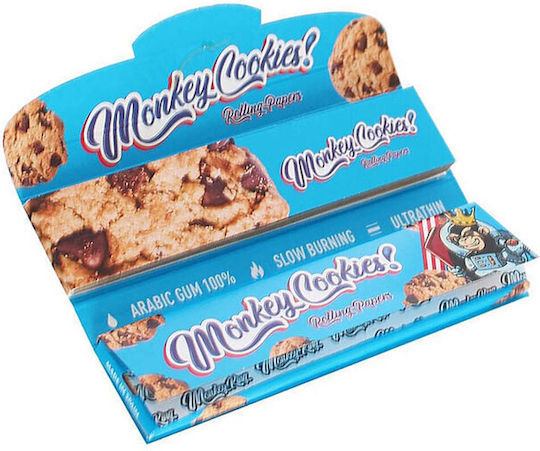 Monkey King Cookies Cigarette Rolling Papers Slim King Size with Cone Tips 32 sheets 1pcs