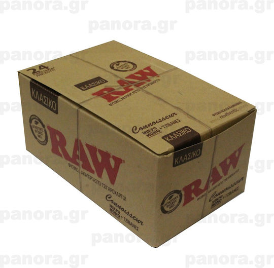 Raw Classic Zigarettenpapier mit Kegelspitzen 50 Blätter 1Stück