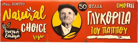 Tou Pappou Natural Choice Cigarette Rolling Papers Licorice 50 sheets 1pcs