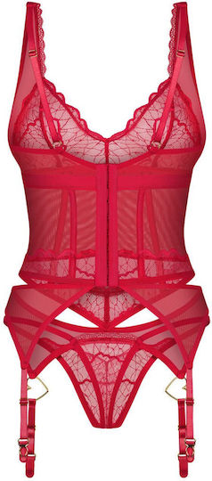 Obsessive Cupide Sexy Corset Red