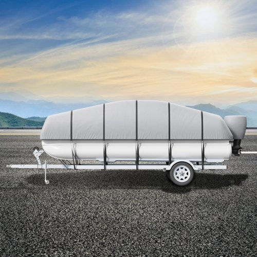 Vevor Pontoon Cover 19'-20' Waterproof Gray Fqczx800d192khiyzv0