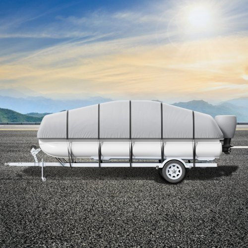 Vevor Pontoon Cover 23'-24' Waterproof Grey Fqczx800d2328o284v0