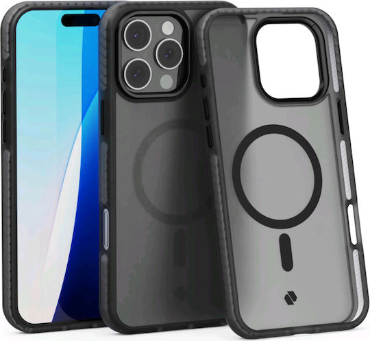 Spacecase Hybrid Fusion Mag Задна корица Пластмаса Черен (iPhone 16 Pro Max)