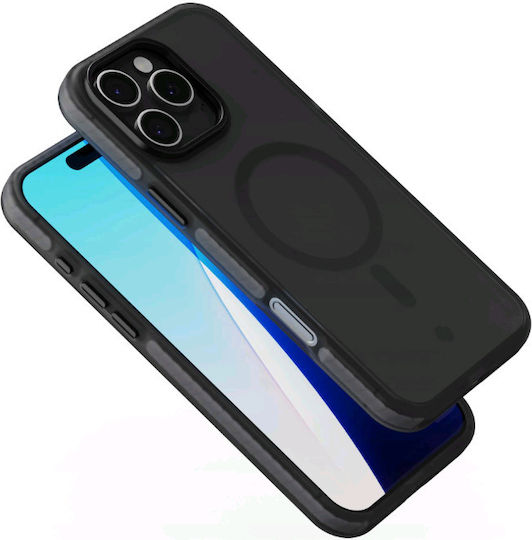 Spacecase Hybrid Fusion Mag Задна корица Пластмаса Черен (iPhone 16 Pro Max)