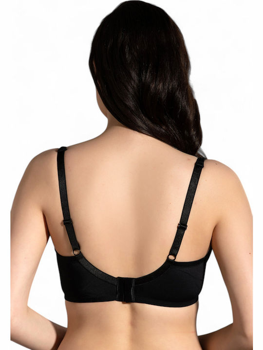 Bra without Padding Underwire Black
