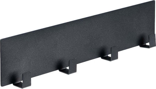Wenko Άγκιστρο Μπάνιου Μονό με Βίδες ​30x6.5cm Μαύρο