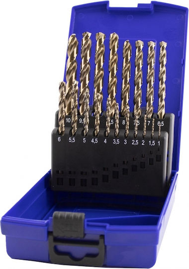 Izar Set of 19 Drills Cobaltium for Metal