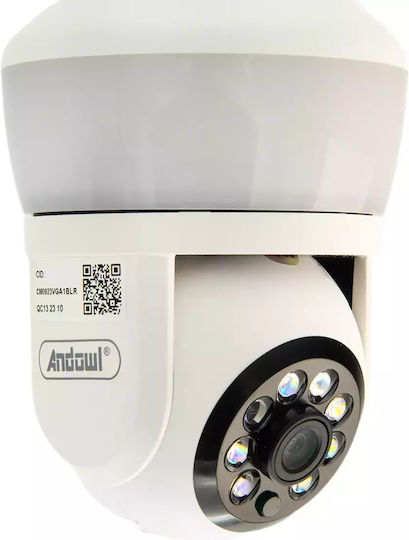 Andowl Q-S600 IP Überwachungskamera Wi-Fi 4K mit Lautsprecher Geeignet für Steckdosen Typ England