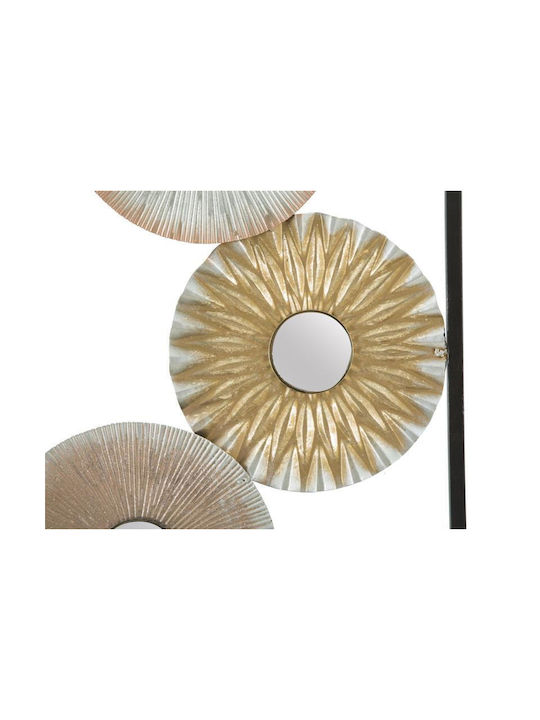 Mauro F Multicolour Wall Decor Made of Metallic 31x1.8x90cm