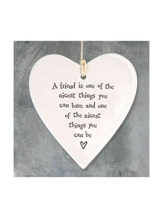 Synchronia Hanging Wall Decor White 8.5x9.5cm