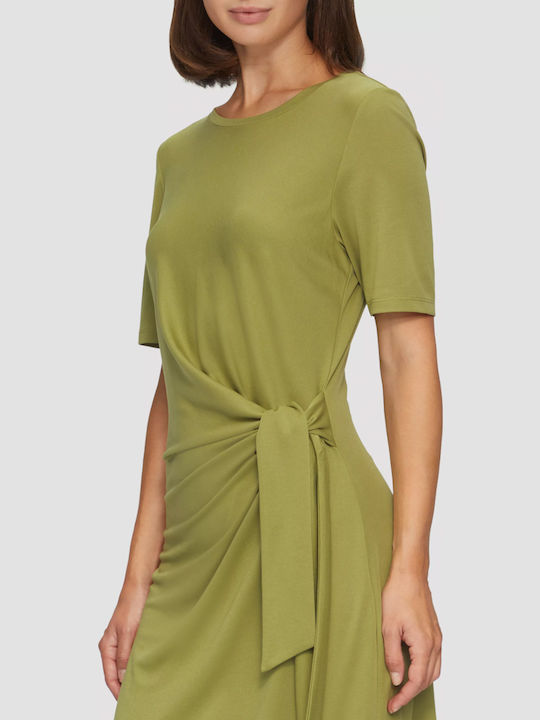 Sommer Midi Damenkleid Grün