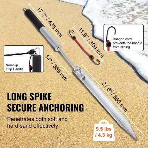 Vevor 36" Sand Anchor for Boats Jet Ski Zcxcsmdxg36yomsmvv0