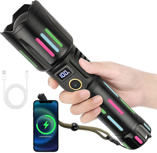 Andowl Rechargeable Flashlight LED IPX6 L550 Honey