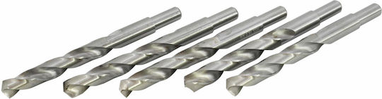 AWTools Set 5 Burghie cu Diamant HSS cu Tija Cilindrică pentru Metal