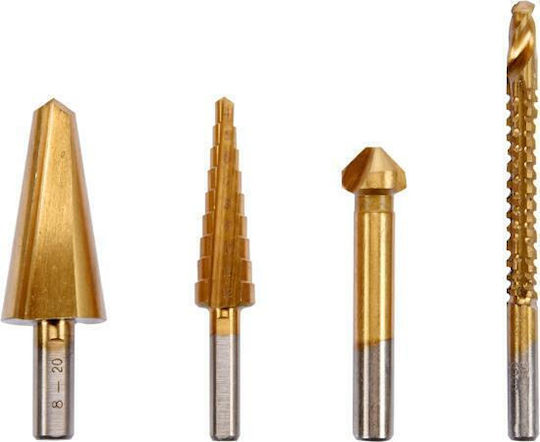Sthor Set 4 Burghie Conice cu Diamant HSS pentru Metal
