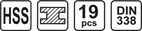 Sthor Set 19 Burghie pentru Metal