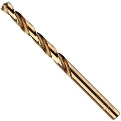 Irwin High-speed steel Set of 10 Diamond Drills Cobaltium with Cylindrical Shank for Metal