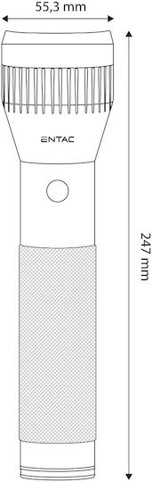 Entac Φακός LED IP65 με Μέγιστη Φωτεινότητα 150lm EFL-2D-ALU