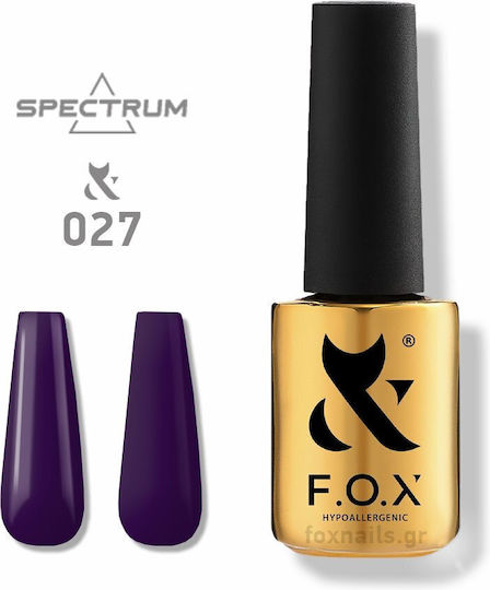F.O.X Semi-Permanent Nail Polish 027 7ml 1pcs