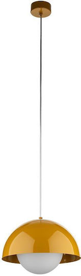 TK Lighting Висящо осветително тяло Жълт 27x160см.