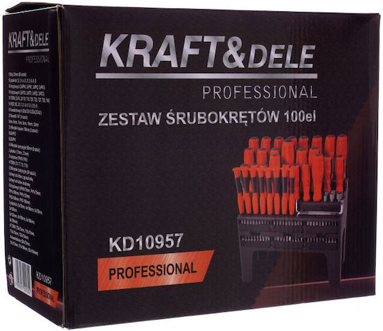 Kraft & Dele Set Screwdrivers with 100 Interchangeable Tips