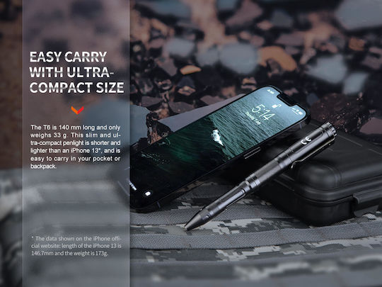 Fenix LED IP66 с Максимална Яркост 80лм T6 Черен