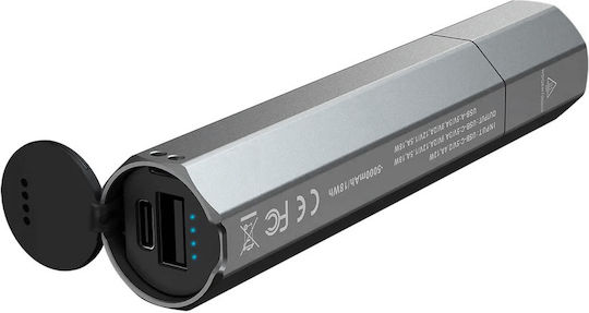 Fenix Επαναφορτιζόμενος Φακός LED IP68 με Μέγιστη Φωτεινότητα 1600lm ECPBLCK