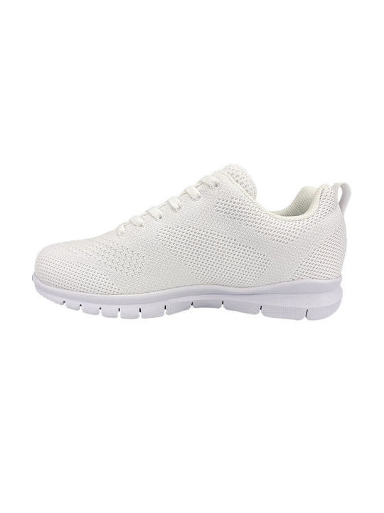Scholl Jump Laces Low Work White