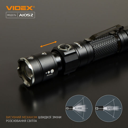 Videx LED IP44 с Максимална Яркост 1200лм VLF-A105Z Черен