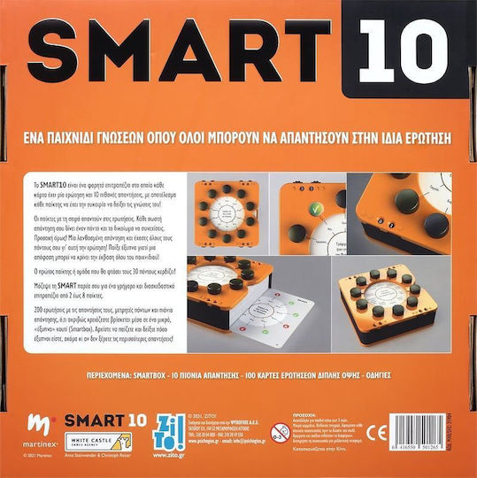 Joc de Societate Smart 10 pentru 2-8 Jucători 14+ Ani Zito!
