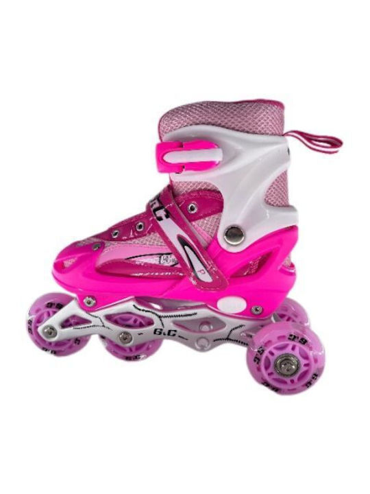 Nils Kids Adjustable Inline / Quad Rollers Pink