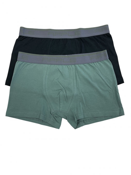 Apple Boxer Men's Boxers Khaki/Black 2Pack